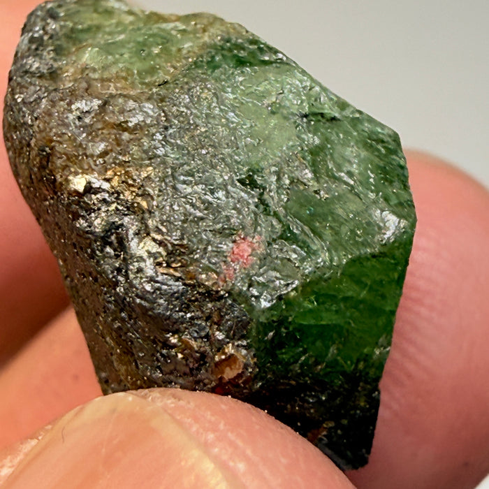 Tsavorite Garnet Crystal, 22.37ct, Merelani, Tanzania, Untreated Unheated