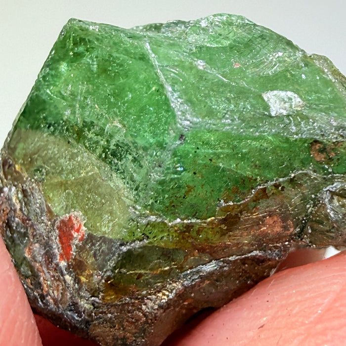 Tsavorite Garnet Crystal, 22.37ct, Merelani, Tanzania, Untreated Unheated