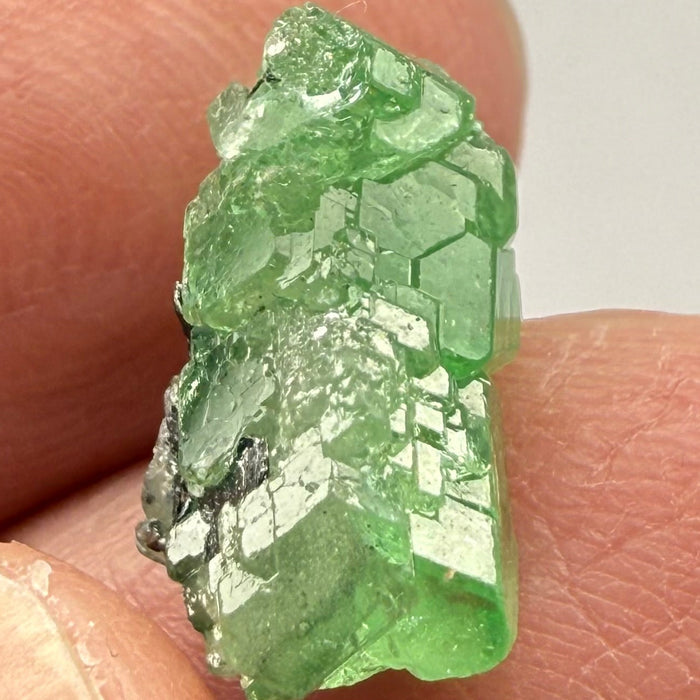 Tsavorite Garnet Crystal, 8.06ct, Merelani, Tanzania, Untreated Unheated