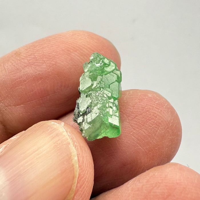Tsavorite Garnet Crystal, 8.06ct, Merelani, Tanzania, Untreated Unheated