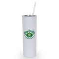 TUMBLER White w/Cabbage Bud Imprint