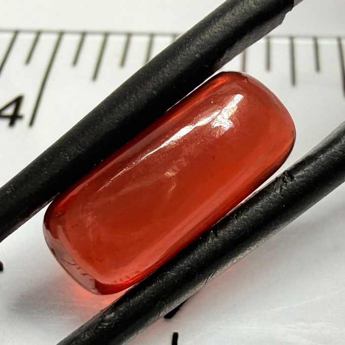 Umba Garnet Cabochon, 4.51ct, Tanzania, Untreated Unheated, looks like a polished pebble