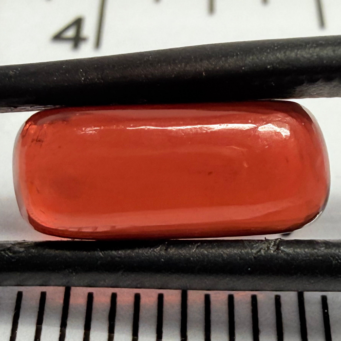 Umba Garnet Cabochon, 4.51ct, Tanzania, Untreated Unheated, looks like a polished pebble