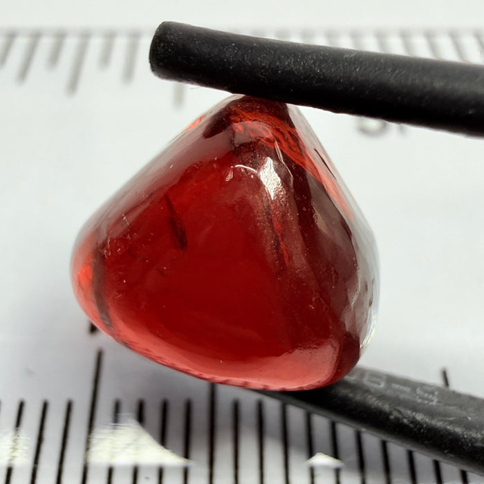Umba Garnet Cabochon, 8.48ct, Tanzania, Untreated Unheated, looks like a polished pebble