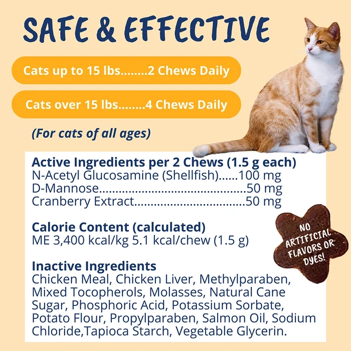 Under the Weather Cat Urinary Support Chews 60 ct.