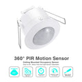 UNO Ceiling Mount IR Motion Sensor Recessed Mount 100-240V AC/DC 10A Rated IP44 Adjustable