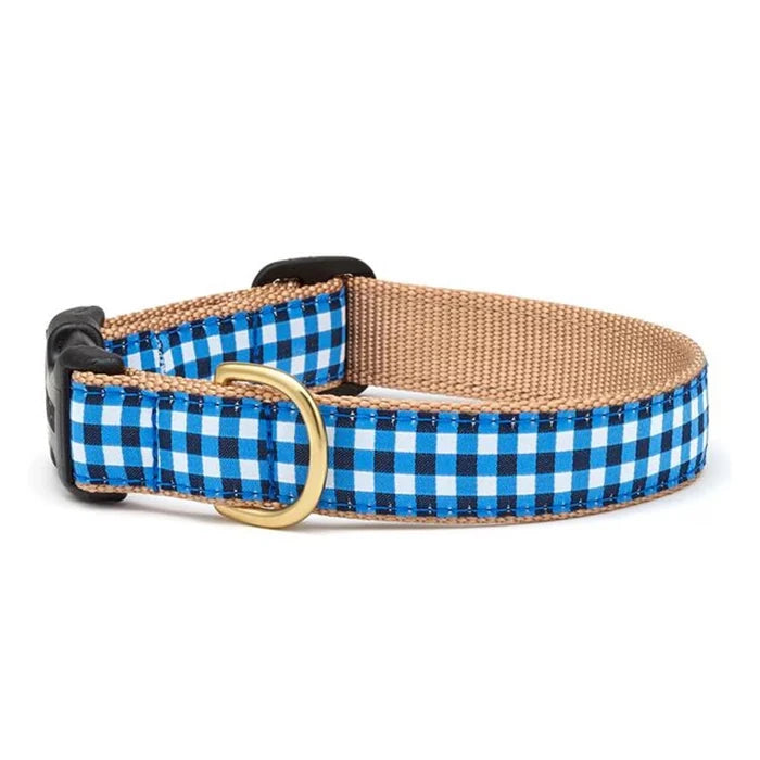 Up Country Navy Gingham Collar XL Wide