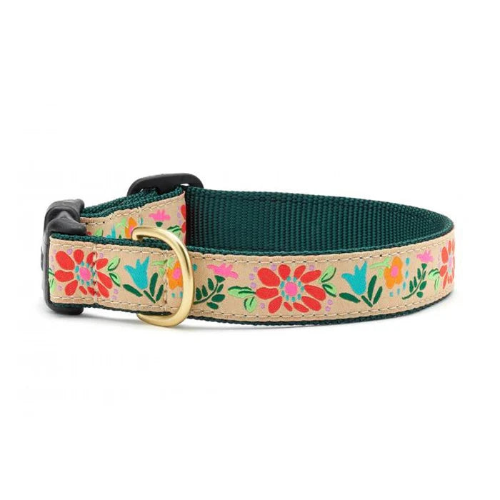 Up Country Tapestry Floral Collar Med Wide