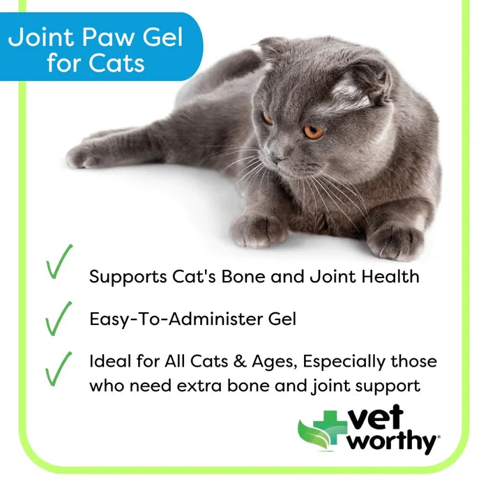 Vet Worthy - 3 oz Hip & Joint Paw Gel Feline