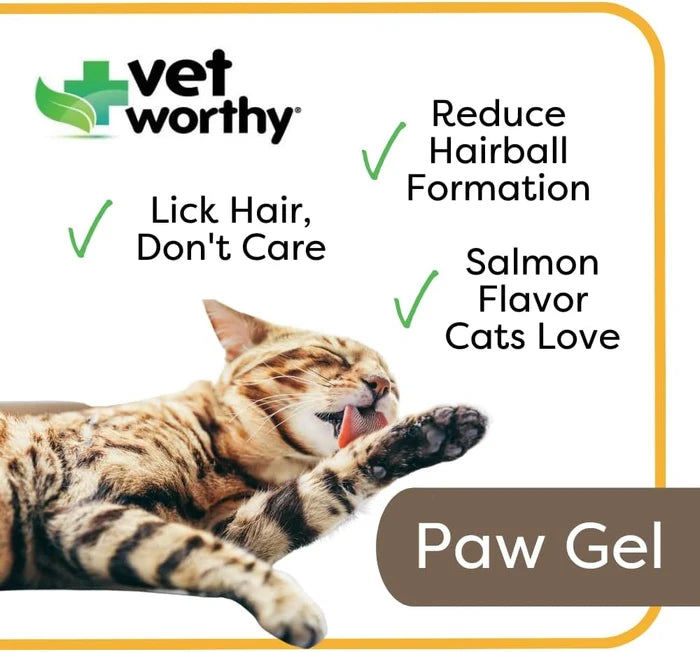 Vet Worthy - 5 oz Hairball Paw Gel Feline