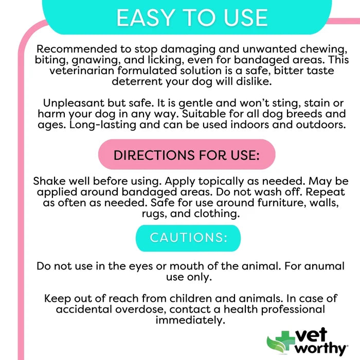 Vet Worthy Bitter Spray 32oz