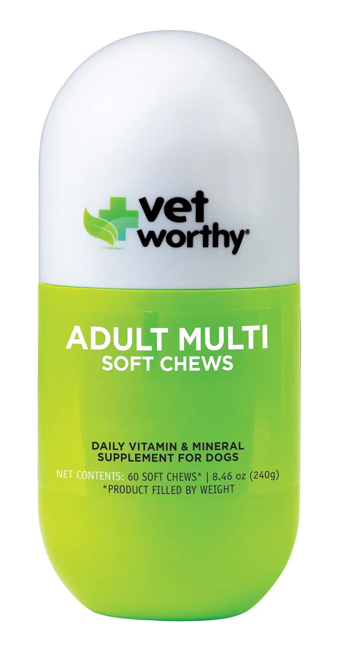 Vet Worthy Multi-Vitamins for Adult Soft Chews 60ct