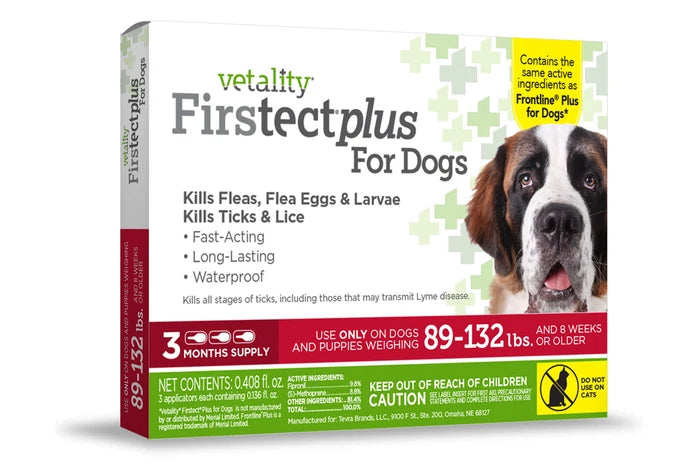 Vetality Firstect Plus For Extra Large Dogs 89-132 lbs