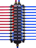 Viega 50142 3/8" PureFlow Zero Lead Manabloc Poly Alloy PEX Crimp 14 Ports - 8 Cold 6 Hot - NYDIRECT