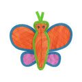 VIP DuraForce Brisbee Butterfly Dog Chew Toy Orange 9.5"