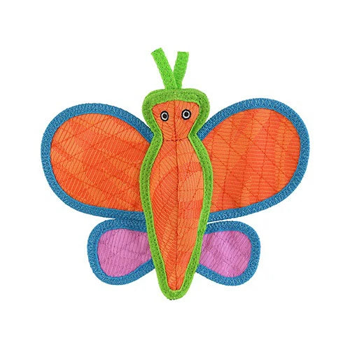 VIP DuraForce Brisbee Butterfly Dog Chew Toy Orange 9.5"