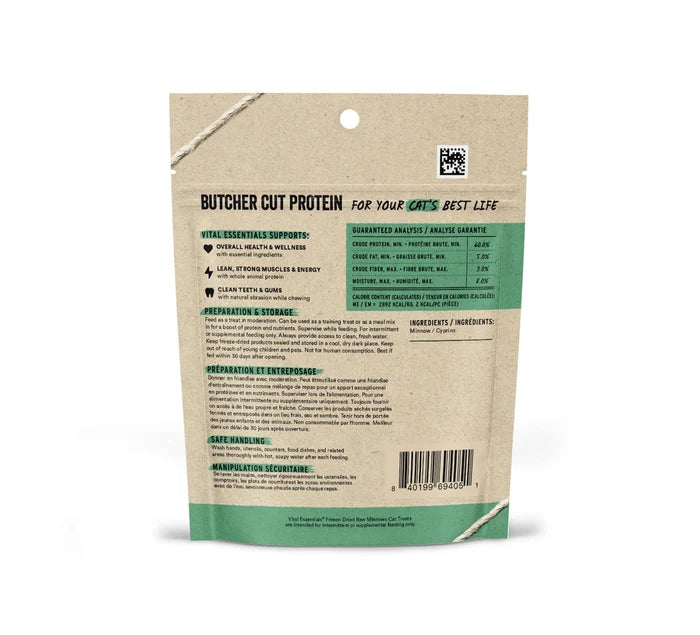Vital Essentials® Freeze-Dried Minnows Cat Treats, 0.5 oz