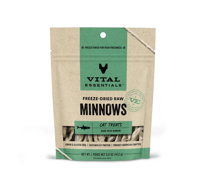 Vital Essentials® Freeze-Dried Minnows Cat Treats, 0.5 oz