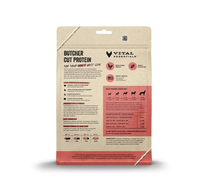 Vital Essentials® Freeze-Dried Raw Chicken Entree Dog Food Nibs, 14 oz
