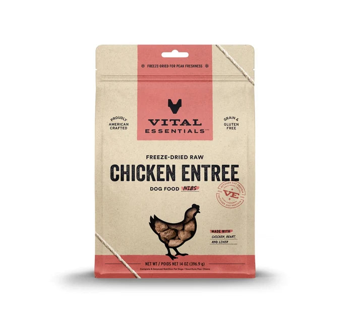 Vital Essentials® Freeze-Dried Raw Chicken Entree Dog Food Nibs, 14 oz