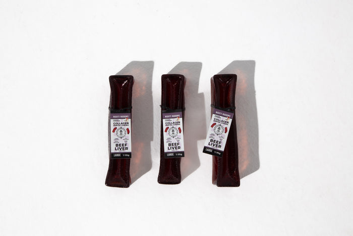 Wag & Bright Supply Co. Mighty Marrows Collagen Dental Chews Beef Liver Large Case (18 Units)