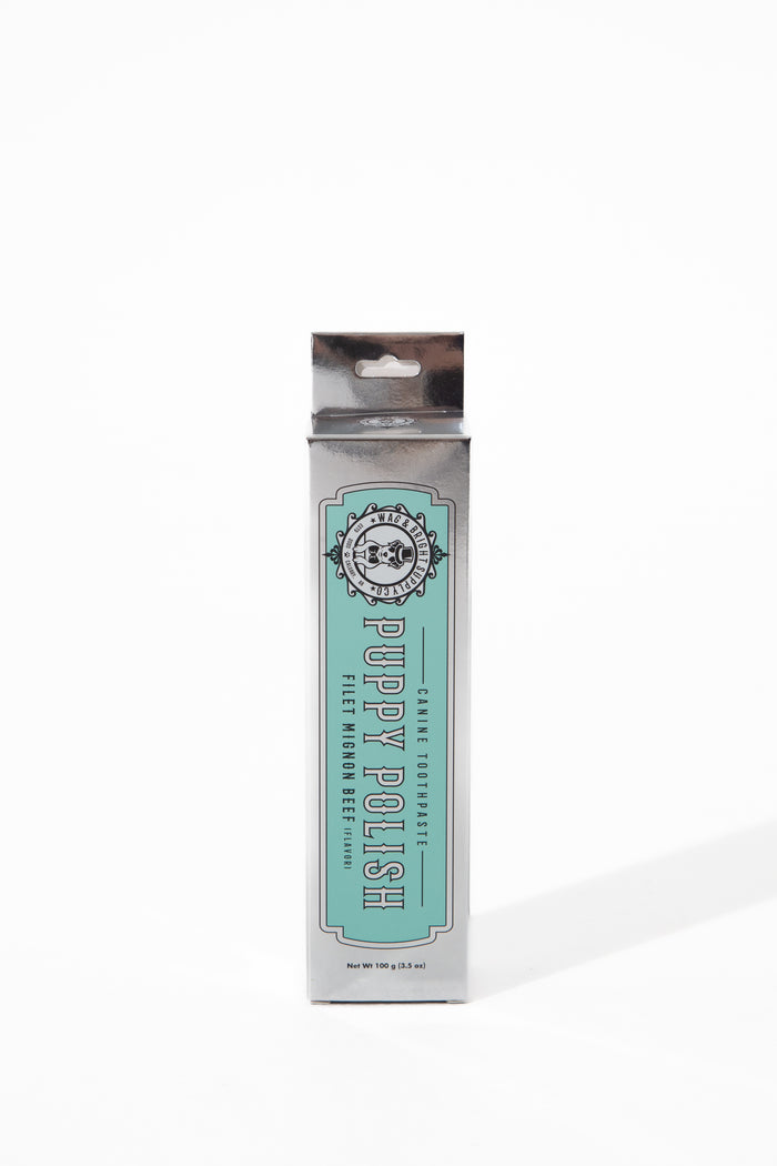 Wag & Bright Supply Co. Puppy Polish Natural Canine Toothpaste Filet Mignon Steak Flavor 3.5oz