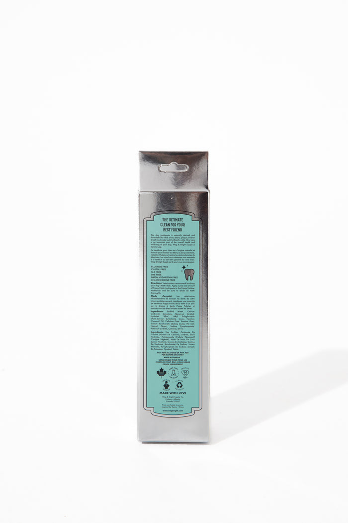 Wag & Bright Supply Co. Puppy Polish Natural Canine Toothpaste Filet Mignon Steak Flavor 3.5oz