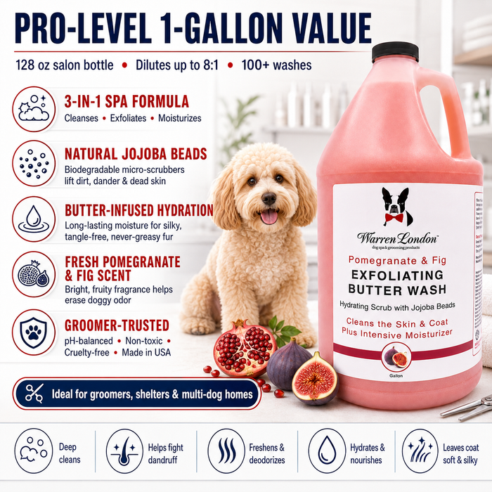 Warren London Exfoliating Butter Wash, Pomegranate & Fig  1 Gallon