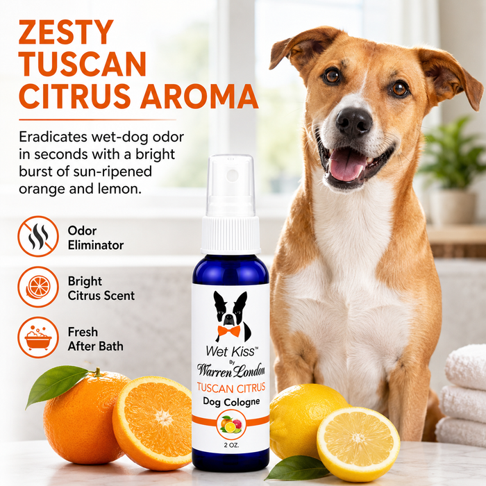 Warren London Wet Kiss Dog Cologne Tuscan Citrus 2oz