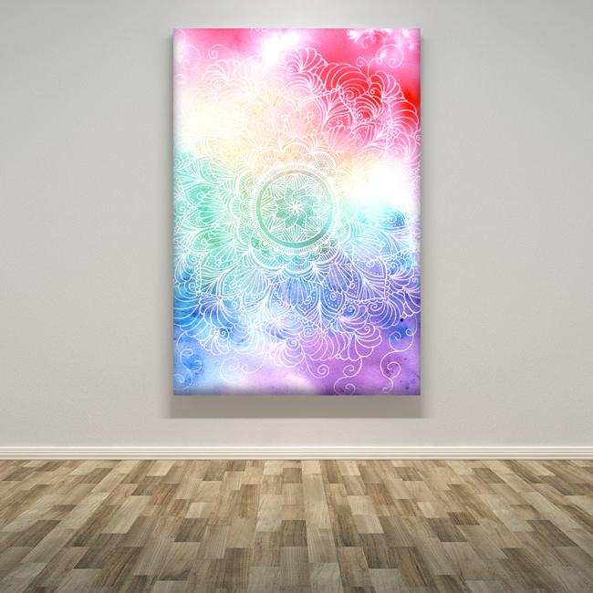 "White Rainbow Mandala"