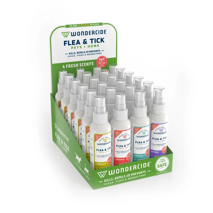 Wondercide Flea & Tick Countertop display, 24ct.
