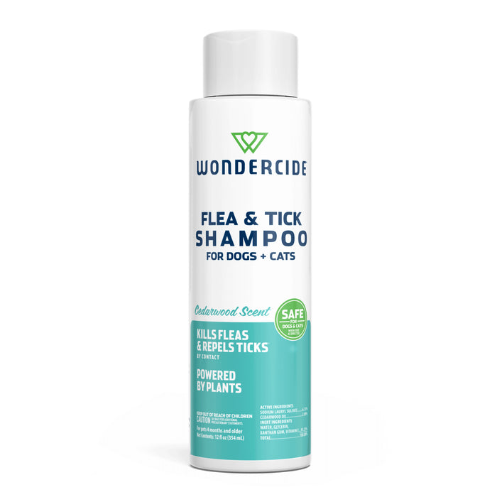 Wondercide Flea & Tick Liquid Shampoo Dogs + Cats Cedarwood 12oz