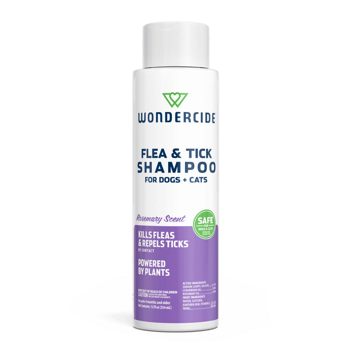 Wondercide Flea & Tick Liquid Shampoo Dogs + Cats Rosemary 12oz