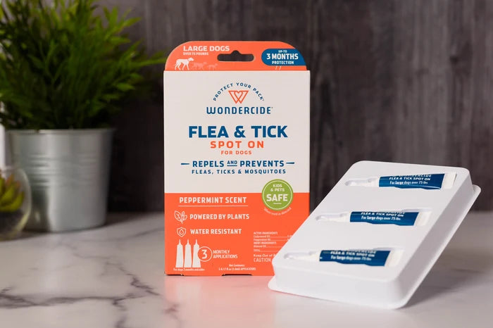 Wondercide Flea & Tick Spot On for Dogs - Large - Peppermint