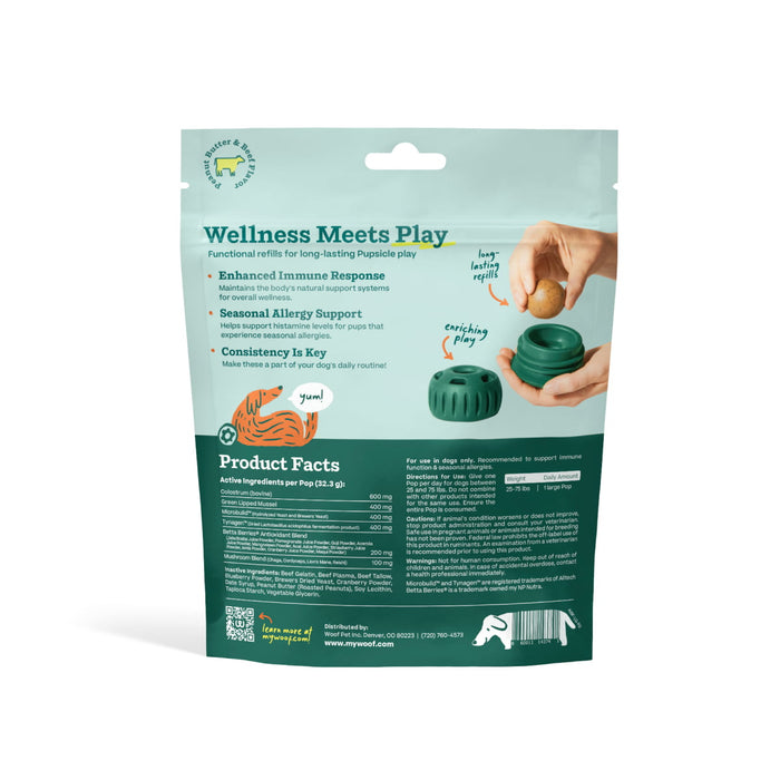 WOOF Allergy Support Wellness Pops Large