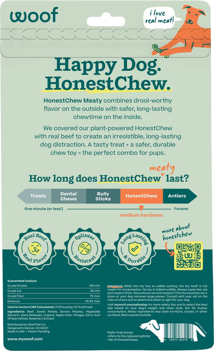 WOOF HonestChew Meaty YGnawt - Large