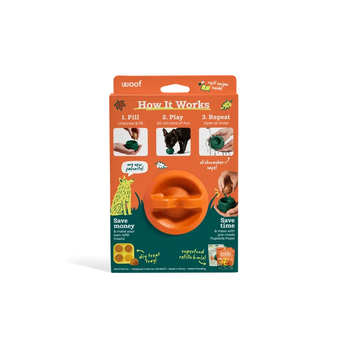 WOOF Pumpkin Pupsicle Small