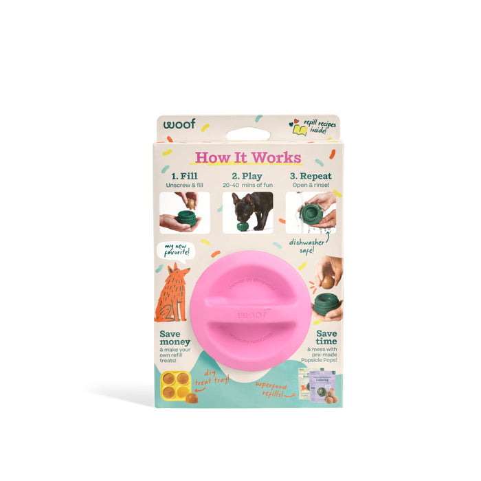 WOOF Pupsicle 'Birthday' Pink Large