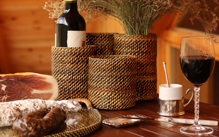 Woven Flatware Caddy Basket - touchGOODS