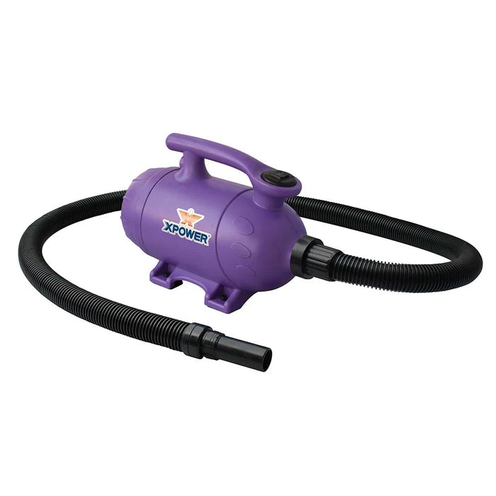XPOWER B-2 Pro at Home Pet Grooming Dog Force Hair Dryer and Vacuum - Purple