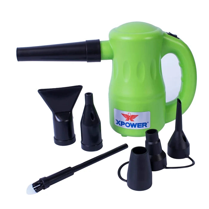 XPOWER B-53 Airrow Pro Multipurpose Home Pet Dryer, Duster, Air Pump, Blower - Green