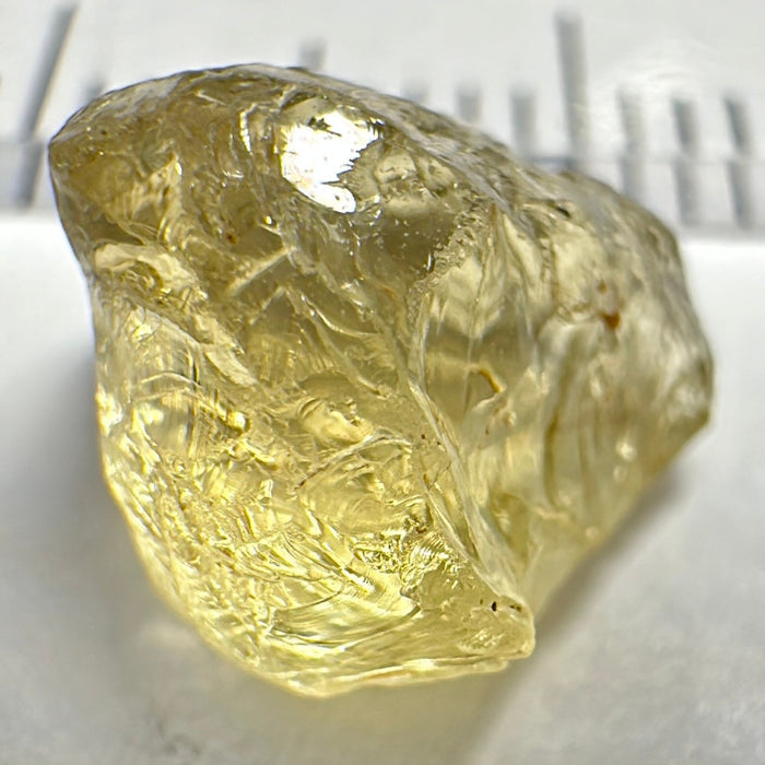 Yellow Tourmaline Crystal, 3.42ct, VVS-IF, Tanzania, Untreated Unheated.