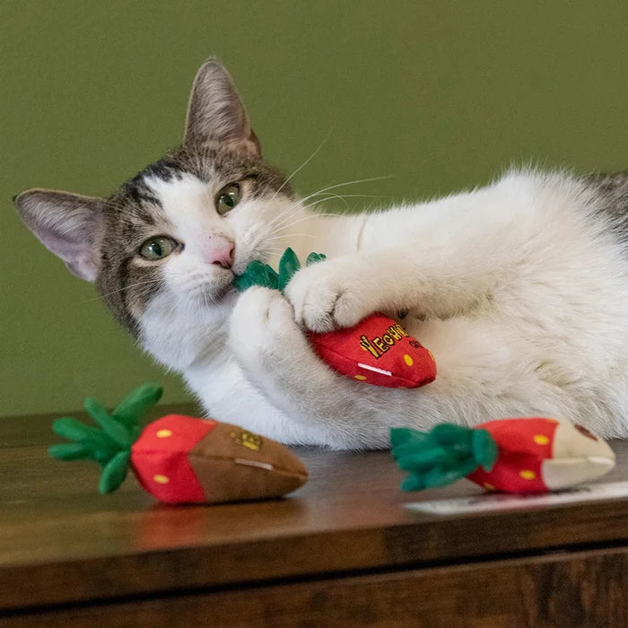 Yeowww! Strawberries Cat Toy 3 pack