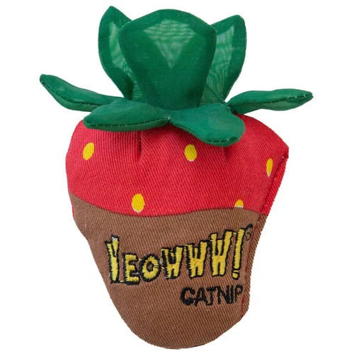Yeowww! Strawberry Cat Toy Chocolate