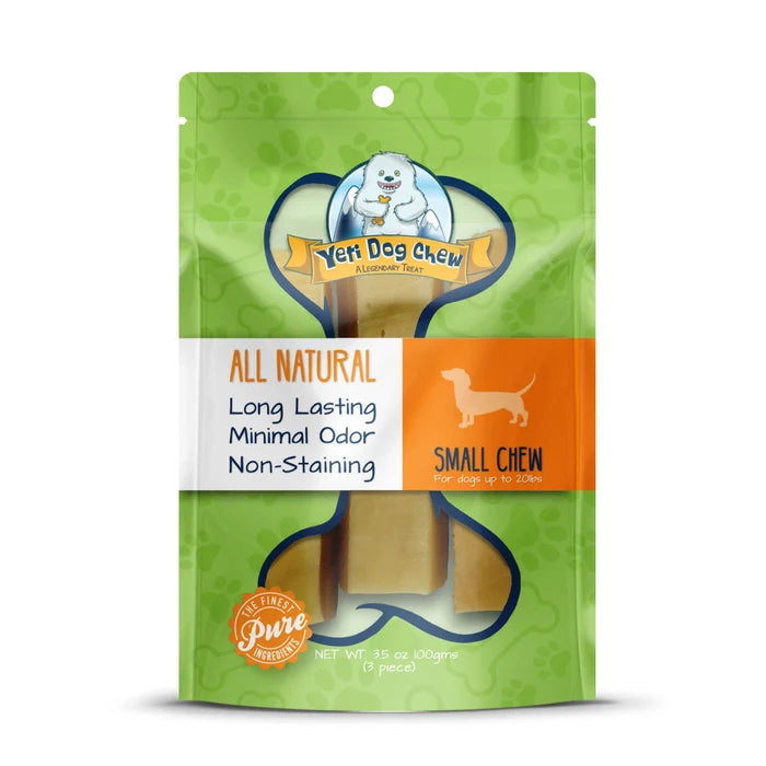 Yeti Dog Chew 3pc Small Chews 3.5oz Bag