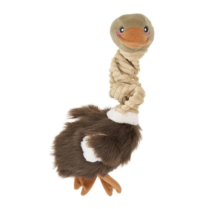 ZippyPaws Bungee Buddiez Ostrich Dog Rope Toy