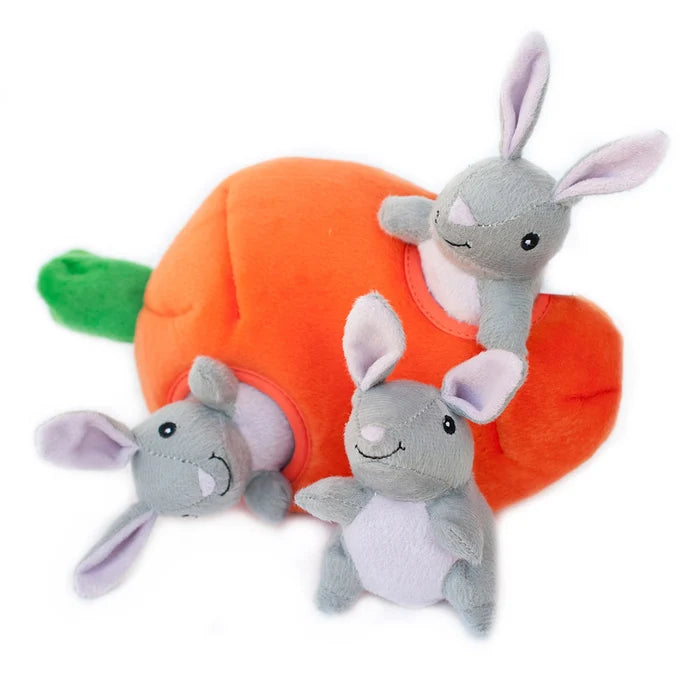 ZippyPaws Burrow Bunny 'n Carrot