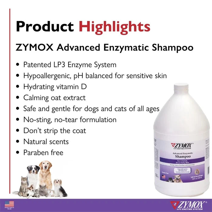 Zymox Advanced Enzymatic Shampoo - 1 gallon