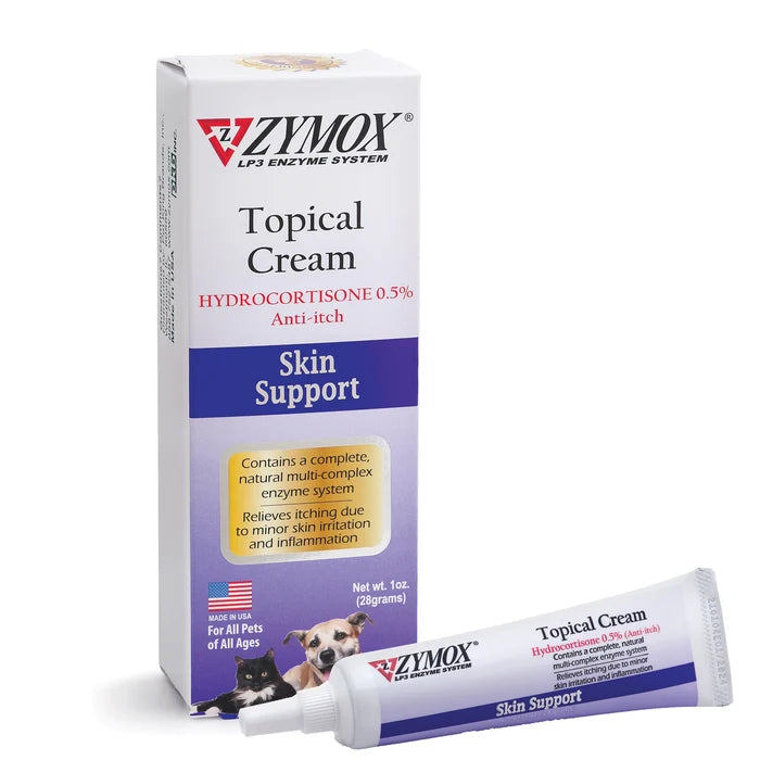 Zymox Cream w/ .5% hydrocortisone - 1 oz. tube