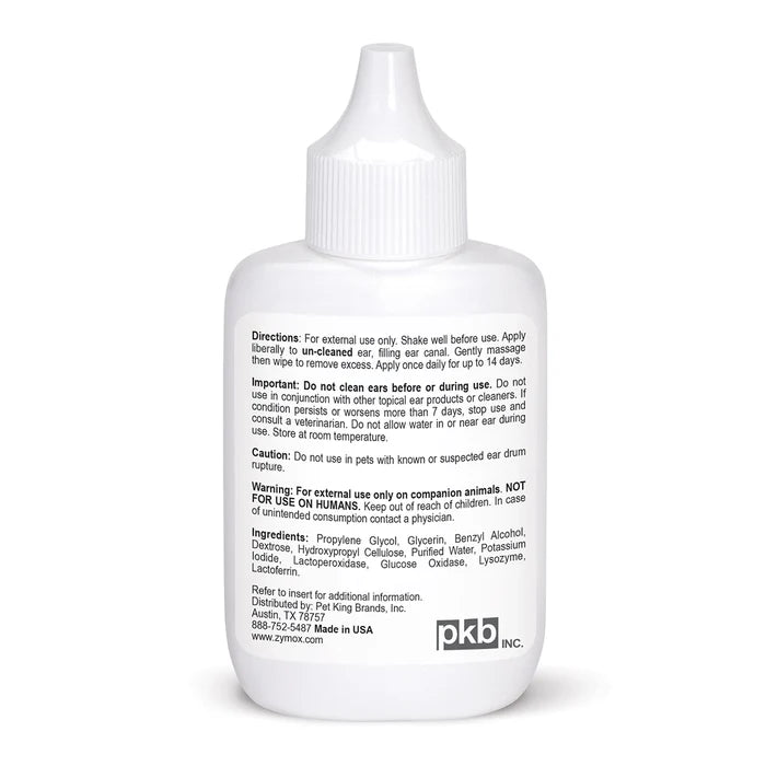 Zymox Ear Solution w/out hydrocortisone - 1.25 oz. bottle